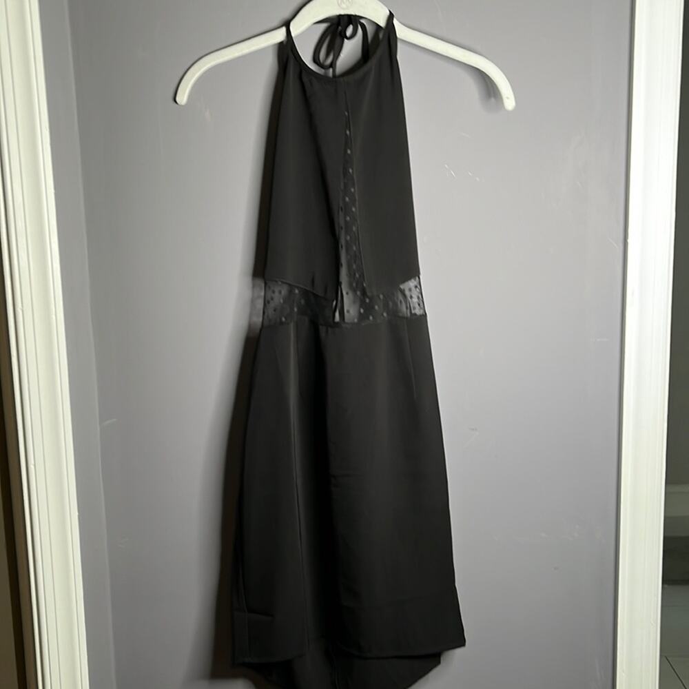 About Us Black Halter Strappy Dress Small
